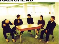 Radiohead  Poster of the band made from a similar photo.