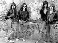 The Ramones  L-R. Dee Dee Ramone, Tommy Ramone, Joey Ramone, Johnny Ramone  (Photo by Roberta Bayley/Redferns)