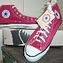 Red High Top Chucks  New blush red high tops with original box.