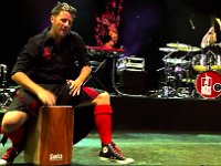 Red Hot Chili Pipers  Playing a solo on the Cajon.