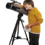 People Wearing Red Chucks  Boy with a telescope.