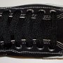 Black Retro Shoelaces  Black low top chuck with black retro laces.