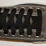 Black Retro Shoelaces  Charcoal low top chuck with black retro laces.