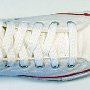 White Retro Shoelaces  Optical white high top with white retro laces.