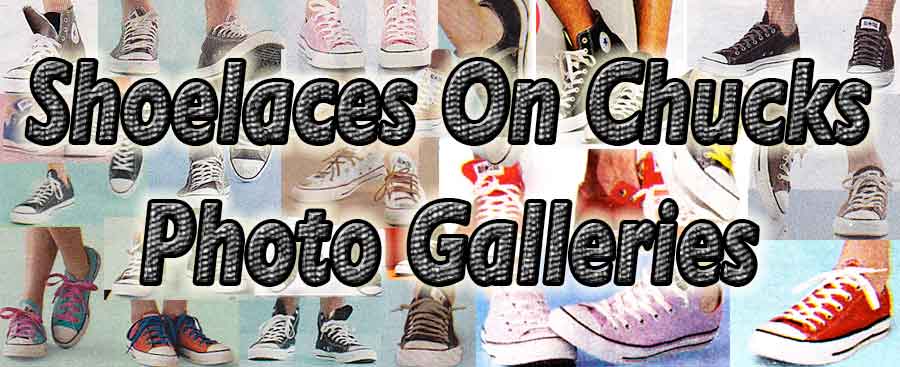 collage of shoelaces on chucks