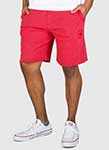 red fleece shorts