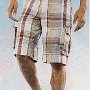 Ads for Shorts  Ad for Urban Pipeline plaid shorts with gray low cut chucks.