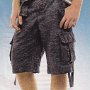 Ads for Shorts  Ad for dark gray shorts with plaid low cut chucks.
