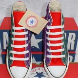 Tri-Color Chucks  Brand new green, purple, and red tri-color high tops with box.