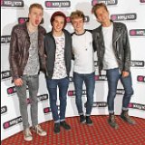 The Vamps  Shot of the band at a media event.