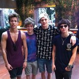 The Vamps  Casual pose on a hot summer day.