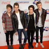 The Vamps  Posed shot of the band at a media event.