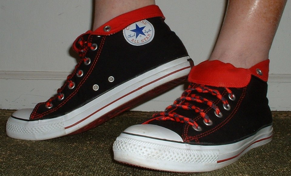 folded converse high tops