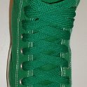 Fat (Wide) Kelly Green Shoelaces on Chucks  Celtic green high top with Kelly green wide shoelaces.